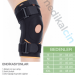 Patella Ve Ligament Destekli Cırt Bantlı Dizlik