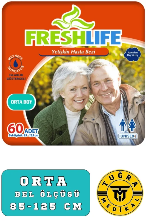 Freshlife Hasta Bezi Belbantlı 60 Adet Medium Beden