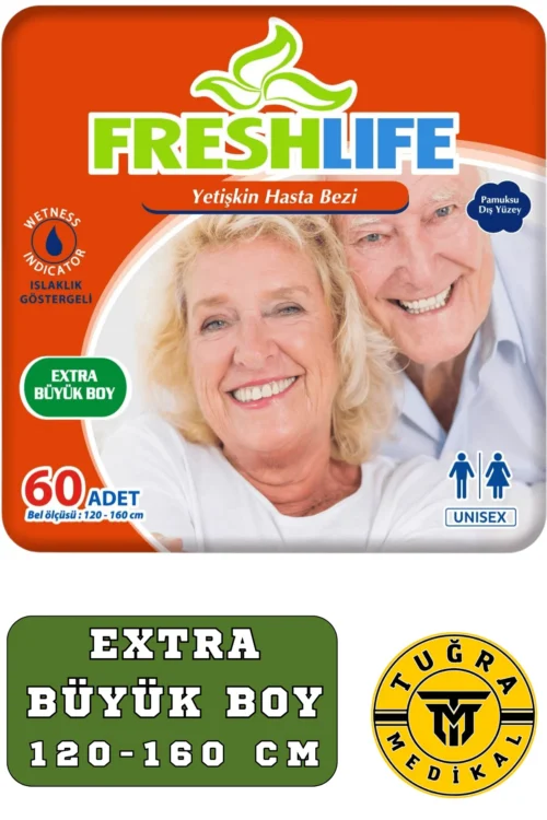 Freshlife Hasta Bezi Belbantlı 60 Adet XLarge Beden