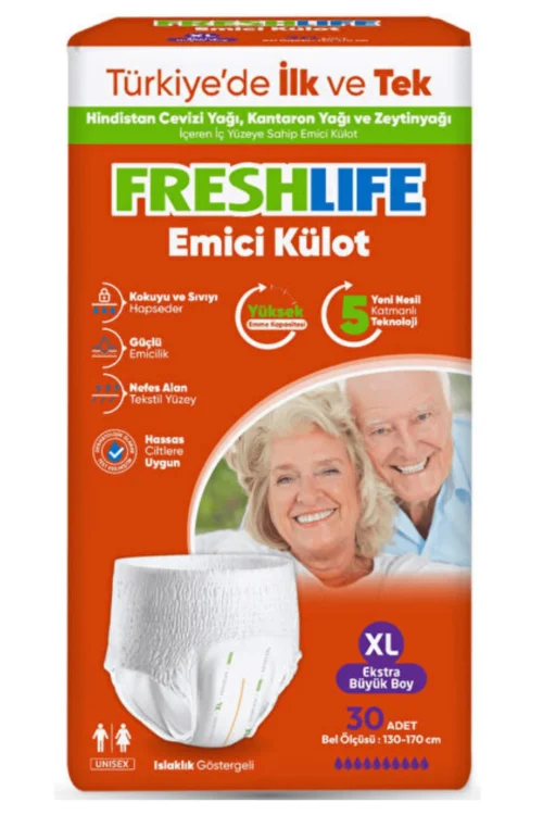 Freshlife Yetişkin Külotlu Hasta Bezi Emici Külot XL Beden 30 Adet