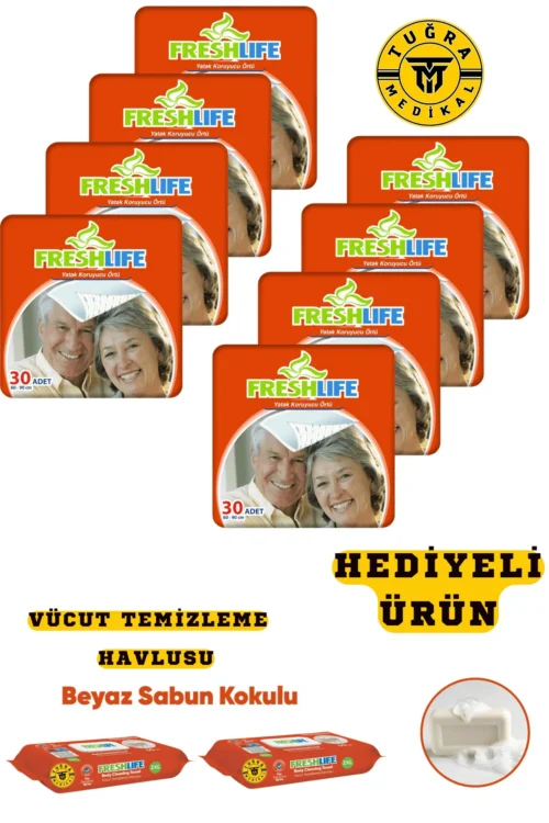 Freshlife Yatak Koruyucu Örtü 30'lu (8x30) 240 Adet