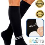 Diz Altı Variss Çorabı Orta Basınç Burnu Kapalı (SİYAH RENK) (ÇİFT BACAK)