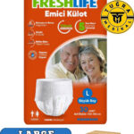Freshlife Yetişkin Külotlu Hasta Bezi Emici Külot L (BÜYÜK BOY) 60 Adet 2 Paket