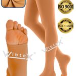 Diz Üstü Variss Çorabı Orta Basınç Burnu Açık (TEN RENGİ) (ÇİFT BACAK)