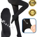 Külotlu Variss Çorabı Orta Basınç Burnu Kapalı (SİYAH RENK) (ÇİFT BACAK)