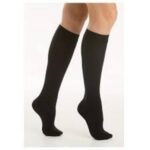 Siyah Diz Altı Orta Basınç (Ccl2 - 23-32 Mmhg) Kapalı Burun Varis Çorabı