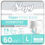 Sensitive Antibakteriyel Emici Külot Large 30x2 60 Adet
