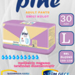 Pine Yetişlin Külotlu Hasta Bezi 30'lu (L) Beden 1 Paket