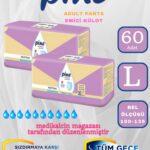 Pine Yetişkin Külotlu Hasta Bezi 60 Adet (L) Beden 2 Paket