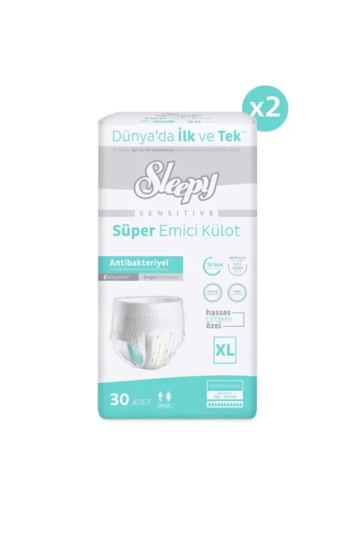 Sensitive Antibakteriyel Emici Külot Xlarge 30x2 60 Adet