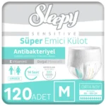 Sensitive Antibakteriyel Emici Külot Medium 30×4 120 Adet