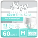 Sensitive Antibakteriyel Emici Külot Medium 30×2 60 Adet