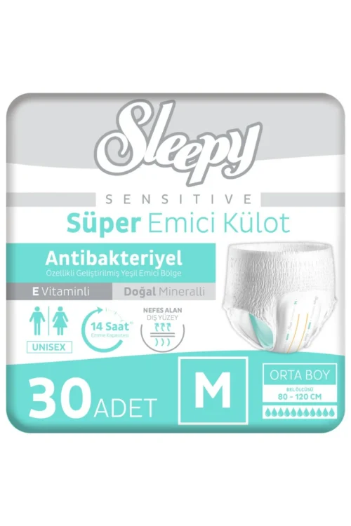 Sensitive Antibakteriyel Emici Külot Medium 30 Adet