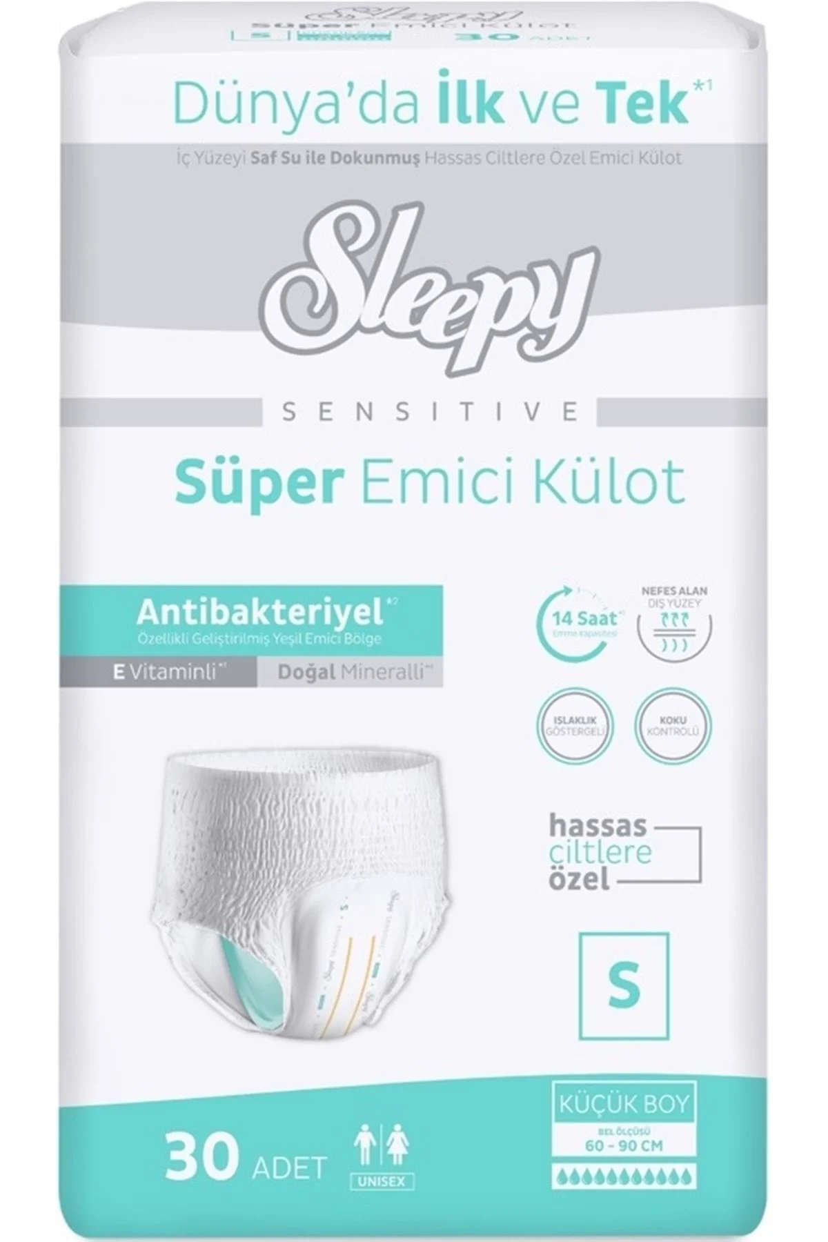 Yetişkin Bezi Emici Külot S – Küçük – Small 30 Adet Tekli Pk