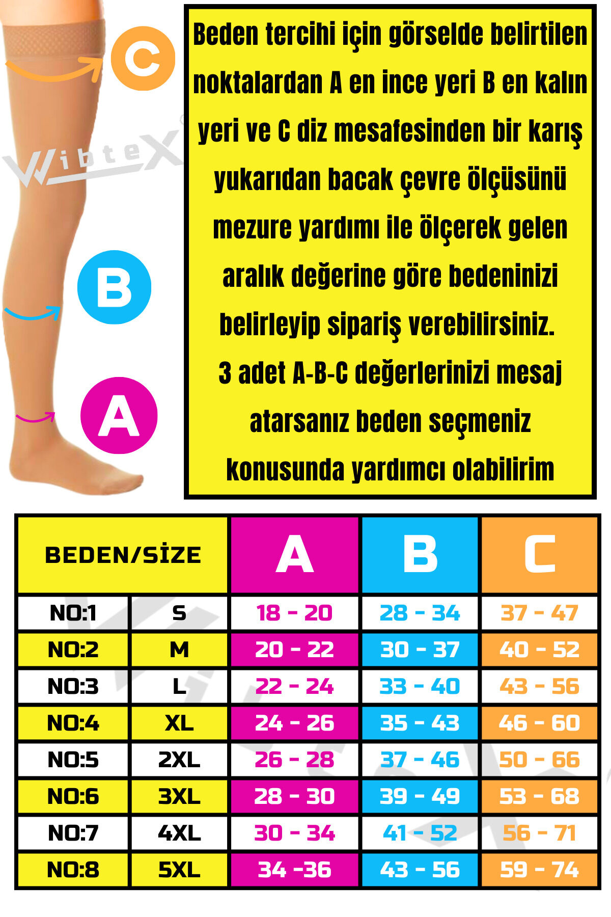 Diz Üstü Variss Çorabı Burnu Kapalı Orta Basınç Ccl2 Çift Bacak