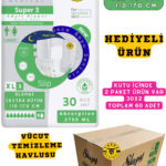 Belbantlı Yetişkin Hasta Bezi Unısex Süper 3 Gece Bezi | XLARGE (XL) 60 Adet 30X2 (HEDİYELİ)