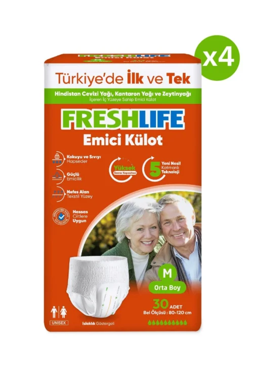 Medium Emici Külot 30’lu 4 Paket (120 ADET)
