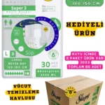 Belbantlı Yetişkin Hasta Bezi Unısex Süper 3 Gece Bezi | LARGE (L) 60 Adet 30X2 (HEDİYELİ)