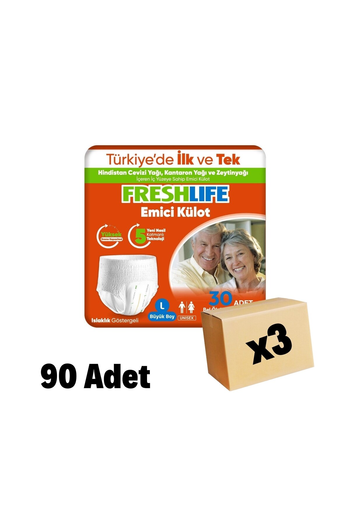 Large Emici Külot 90 Adet (30*3)