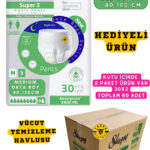 Yetişkin Unısex Süper 3 Emici Gece Külodu | MEDIUM (M) 60 Adet 30X2 (HEDİYELİ)