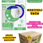 Yetişkin Unısex Süper 3 Emici Gece Külodu | MEDIUM (M) 60 Adet 30X2 (HEDİYELİ)