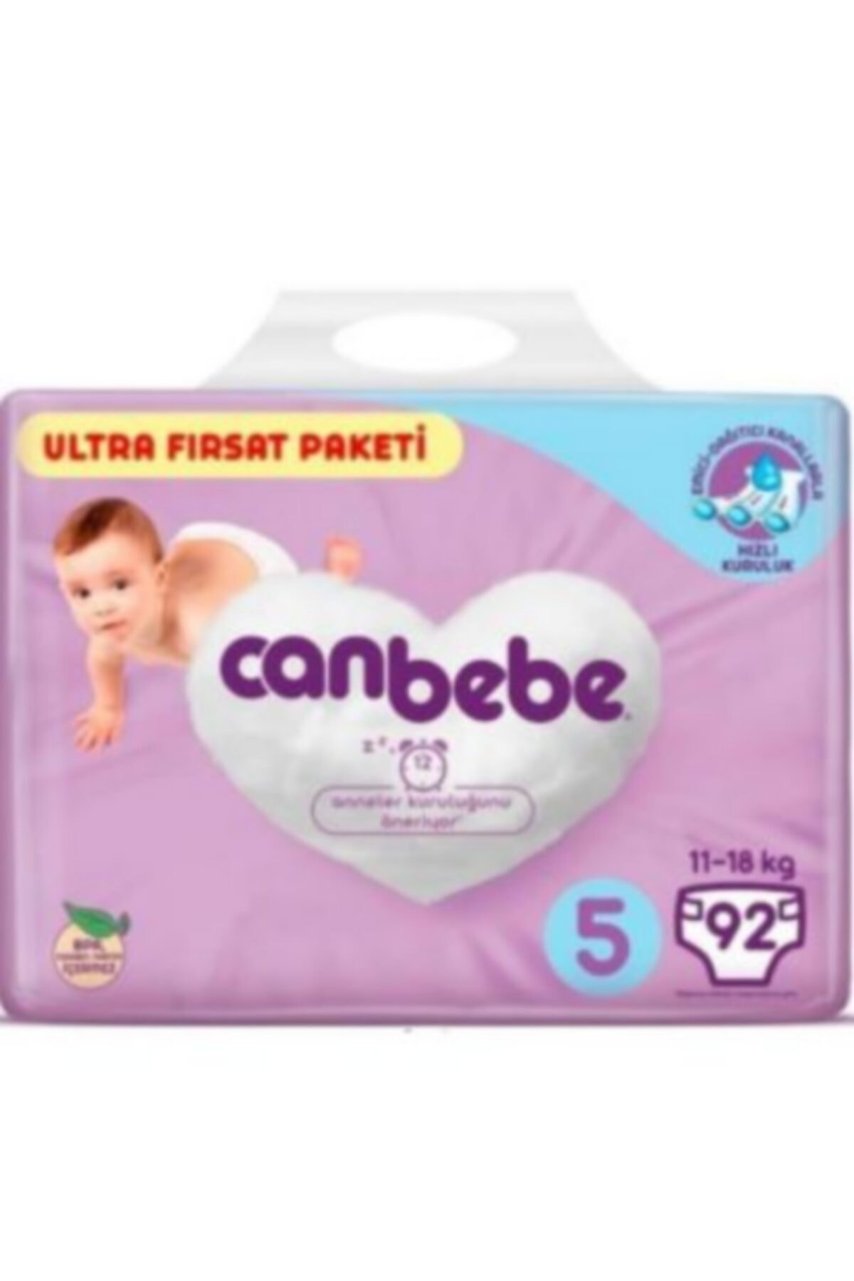 Bebek Bezi 5 Numara Beden 11-18 Kg 92 Adet 1 Paket.