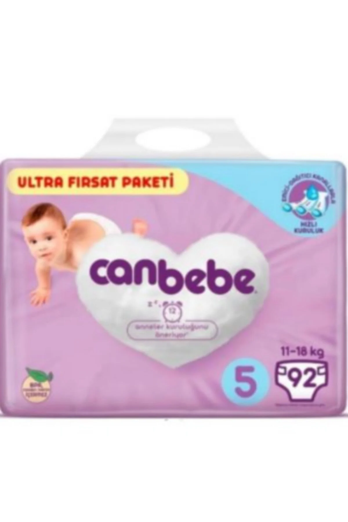 Bebek Bezi 5 Numara Beden 11-18 Kg 92 Adet 1 Paket.