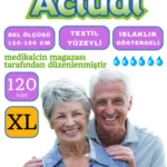 Hasta Bezi Actuel Belbantlı 120 Adet (XL) Beden 4 Paket – Belbantlı, XL