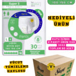 Yetişkin Unısex Süper 3 Emici Gece Külodu | Large (L) 60 Adet (HEDİYELİ)