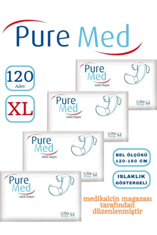 Hasta Bezi Puremed Belbantlı (XL) 120 Adet 4 Paket