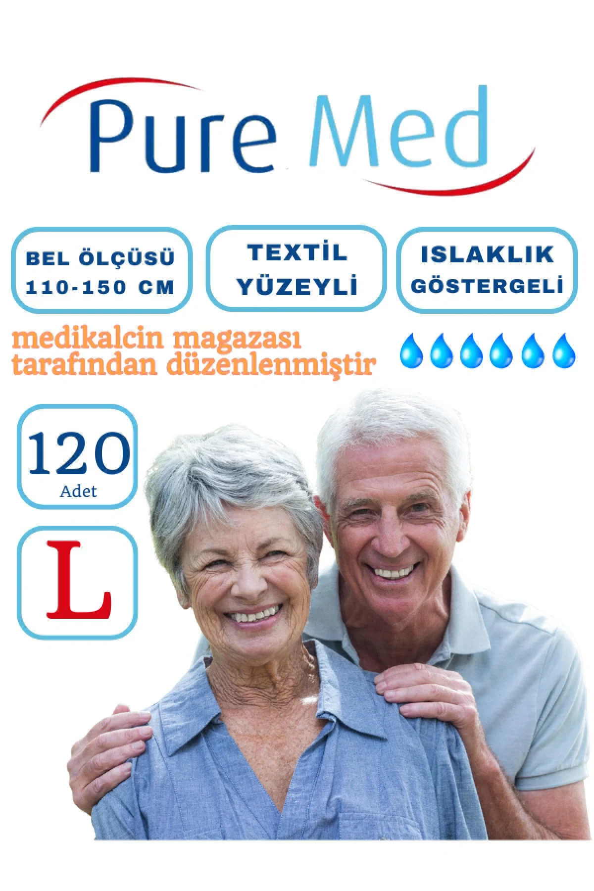 Hasta Bezi Puremed Belbantlı (L) 120 Adet 4 Paket – Belbantlı, L