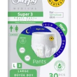 Yetişkin Unısex Süper 3 Emici Gece Külodu | Large (L) 30 Adet