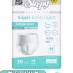 Külotlu Yetişkin Hasta Bezi Medium Beden 60 Adet (2Paket)