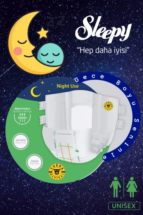 Belbantlı Yetişkin Hasta Bezi Unısex Süper 3 Gece Bezi | XLarge (XL) 30 Adet 1 PAKET