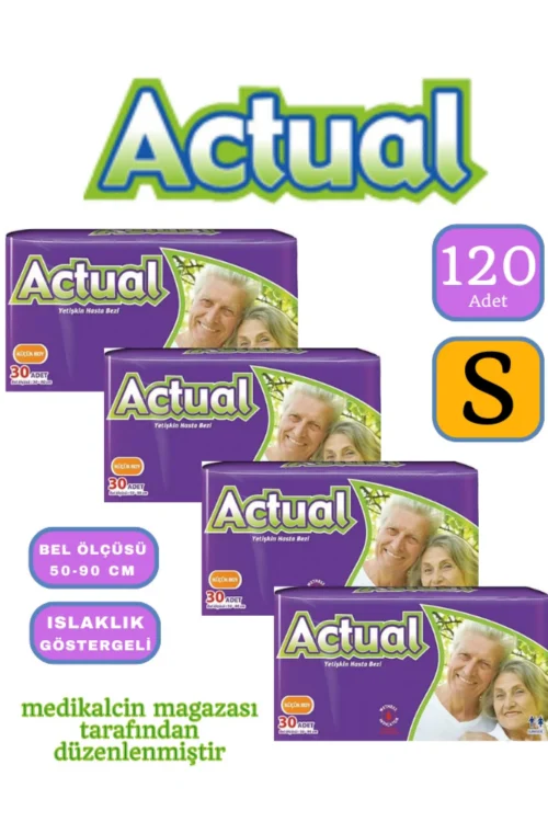 Hasta Bezi Actuel Belbantlı 120 Adet (S) Beden 4 Paket