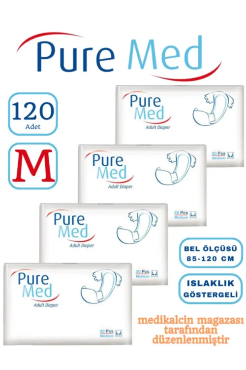 Hasta Bezi Puremed Belbantlı 120 Adet (M) Beden 4 Paket