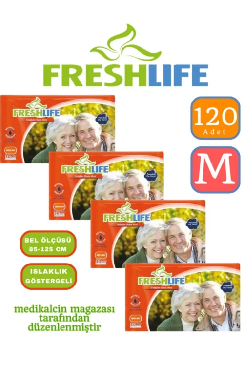 Hasta Bezi Freshlife Belbantlı 120 Adet (M) Beden 4 Paket