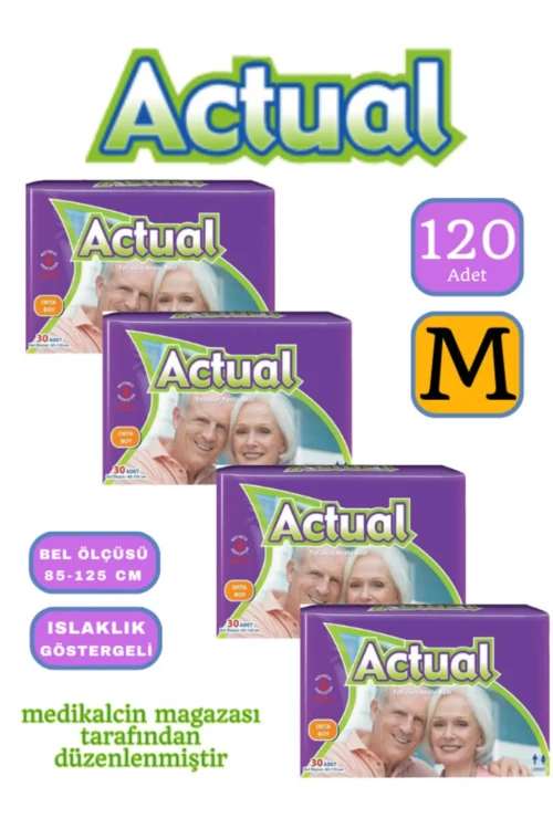Hasta Bezi Actuel Belbantlı (M) Beden 120 Adet 4 Paket
