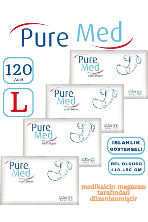 Hasta Bezi Puremed Belbantlı (L) 120 Adet 4 Paket