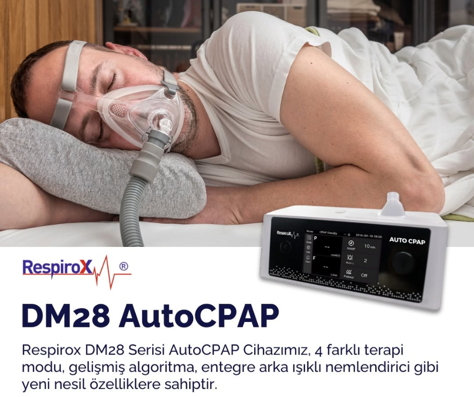CPAP cihazı kullanarak uyuyan kişi, uyku apnesi tedavisi